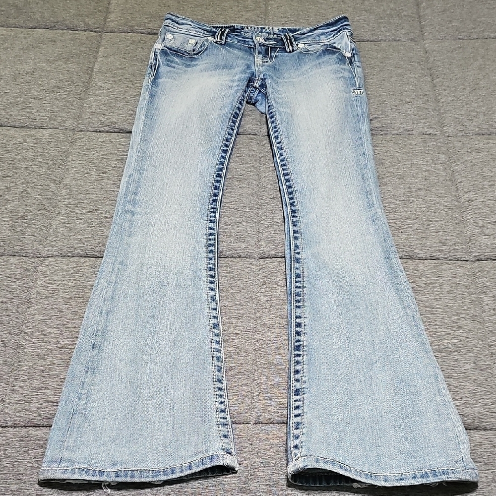 Miss Me The M Series X1018F2 Flare Size 25 Women's Light Blue Flared Jeans